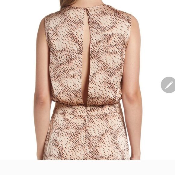 NWOT Black Halo Renata print sleeveless keyhole cutout sheath dress $ 390.00 - Picture 2 of 5